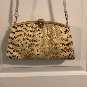 Vintage Reptile skin clutch/purse
